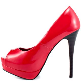 Lips Toos Red Too Fabric   Red Patent for 59.99
