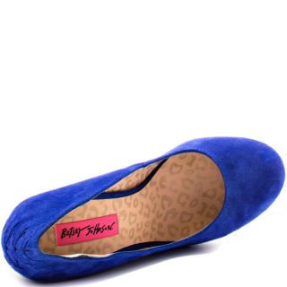 Betsey Johnsons Blue Reily   Blue Suede for 129.99