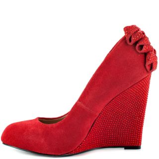 Betsey Johnsons Red Chhase   Red Suede for 129.99