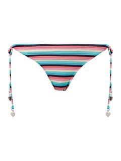 Therapy Stripey bikini pant Multi Coloured   