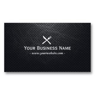 Dark Metal Catering Business Card