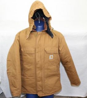 Carhartt Duck Traditional Arctic Coat Quilt Lined with Hood Size 44