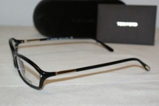 Brand New Tom Ford Shiny Black Eyeglasses Mod ft 5019 0B5 52 16 Case