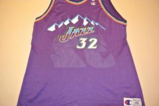 Karl Malone Utah Jazz Purple Jersey Size 48