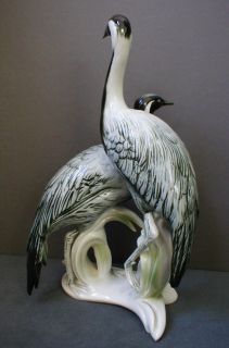 Vintage Karl Ens Porcelain Bird Figure Crane