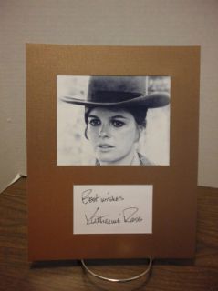 Katharine Ross Autograph Butch Cassidy Display Signed Signature COA