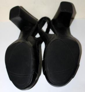Nine West Kattan Size 8 5 M Black Leather Slingback Heels Pumps