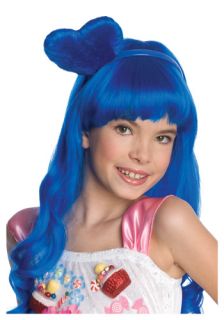 Katy Perry California Girls Blue Child Wig Gurl Halloween Hair Heart