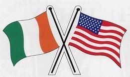 USA FLAGS Friendship Irish Decal Car STICKER   Celebrate your heritage