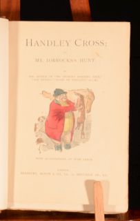 1854 Handley Cross Mr Jorrockss Hunt R s Surtees First Edition