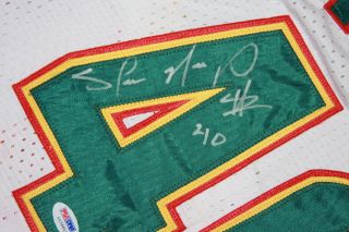 Shawn Kemp Autographed Seattle Sonics 1996 97 Custom White Jersey PSA