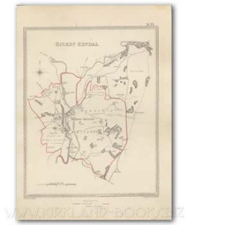 Antique Map of Kirkby Kendal &c by Samuel Lewis and R. Creighton & J