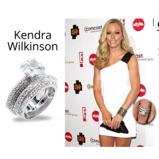Kendra Wilkinson Playboy Vintage Engagement Wedding Ring Set 4 7 Ct CZ