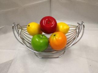 Modern Stainless Steel Cradling Kitchen Fruit Basket