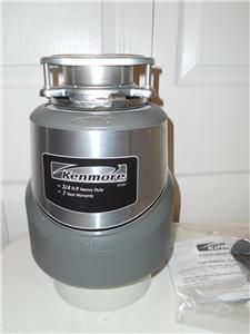 Kenmore 3 4 HP Heavy Duty Food Waste Disposer 60581 New
