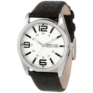 RK5107 Kenneth Cole Reaction Black Brown Leather Bands Mens Watch