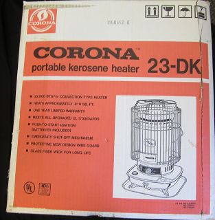 Corona Portable Kerosene Heater 23 DK