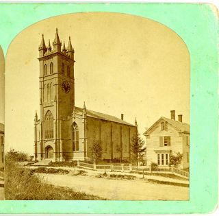 Copeland Newmarket New Hampshire Stereoview Unidentified Church