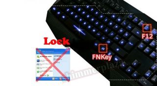 New Illuminated Keyboard USB LED Backlit Light Up Multi Media Games