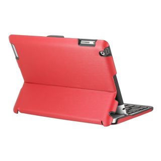 Zaggfolio Case w Bluetooth Keyboard for Apple iPad 3 2 Metallic Red