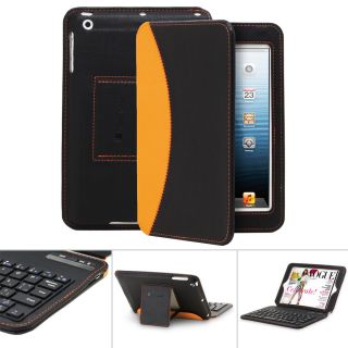GreatShield Leather Keyboard Stand Case Cover for Apple iPad Mini