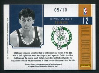 2010 11 National Treasures Kevin McHale Game Used Jersey Prime Patch