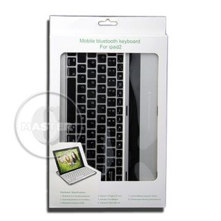 ALUMINUM BLUETOOTH KEYBOARD SNAP ON CASE STAND FOR APPLE NEW iPAD 2 3
