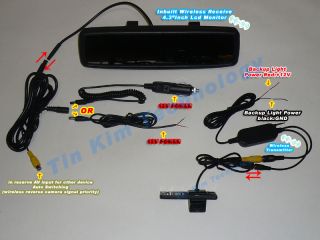 Wireless Reverse Camera Car Kit For KIA Sportage / Sorento / Cerato