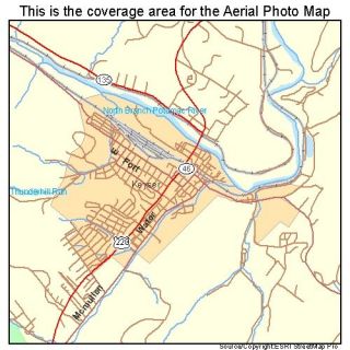 Keyser West Virginia Aerial Photography Map WV Poster P