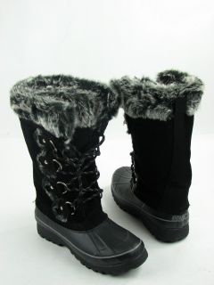 Khombu Arctic Snow Boots Black Womens Size 7 M New $135