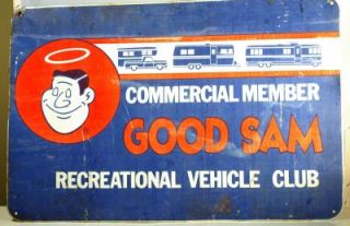 Vintage Metal Sign GOOD SAM RV CLUB Rare 20x30 Product Image