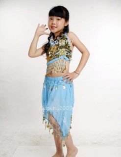 Children Kids Girl Belly Dancing Dress of Top Skirt DP007
