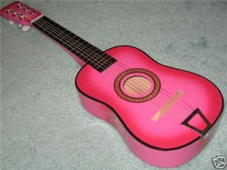 23 Childrens Small Pink Toy Acoustic Guitar for Kids