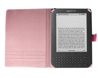 Bundle Monster New  Kindle 3 Synthetic Leather Cover Case Jacket