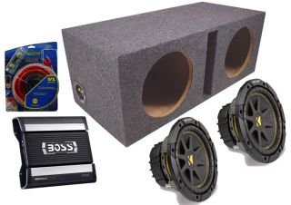 Kicker Car Stereo C15 Comp Loaded Dual 15 Ported Subwoofer Box Boss