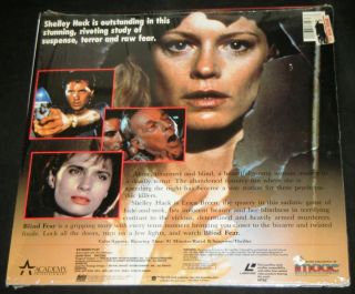 Blind Fear Laserdisc Movie Academy 1989 Shelley Hack Jack Langedijk