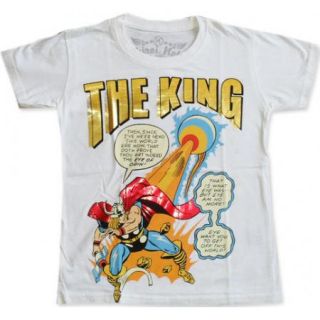 Boys Kids T Shirt Size s Cartoon Tattoo Hero The King School Clothes