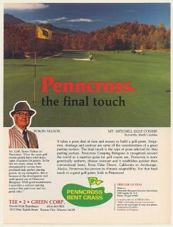 1978 Byron Nelson Mt Mitchell Golf Course Burnsville NC Penncross