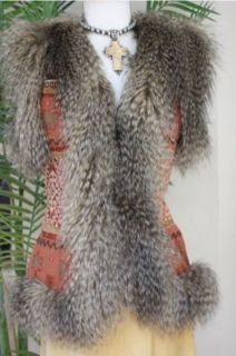 Great Deal Patricia Wolf High Plains Tapestry Vest XS