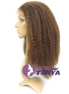 18 Full Lace Wig Afro Kinky Curls 100% Indian Remy Human Hair #4