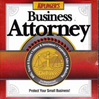 Kiplingers Business Attorney Deluxe PC CD Small Businesses Legal Law