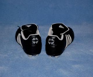 Kids Youth Adidas Soccer Cleats Black White Shoes Boy Girl Size 3 5 3