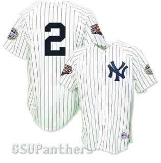 Jeter New York Yankees 2009 World Series Home Jersey Sz M 2XL