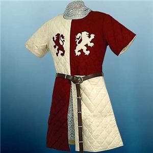 MEDIEVAL KNIGHT King Richard The LIONHEART Padded and Quilted GAMBESON