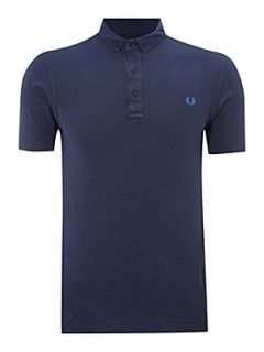 Fred Perry Gingham polo shirt Navy   