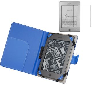Leather Case Cover for  Kindle Touch Reader+Screen Protector