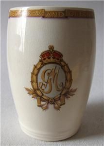 Royal Jubilee 1935 King George V Queen Mary Staffordshire Beaker