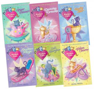Pocket Cats Collection Kitty Wells 6 Books Set Pack New Lucky Star Paw