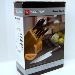 WUSTHOF Grand Prix II Ten (10) Piece Knife Block Set Forged New in Box