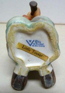 HUMMEL GOEBEL  LITTLE TOOTER FIGURINE SIZE 4 TALL MADE IN W.GERMANY